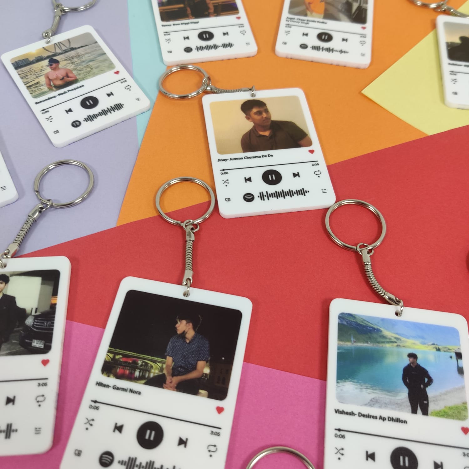 Personalised Spotify Music Keychain 